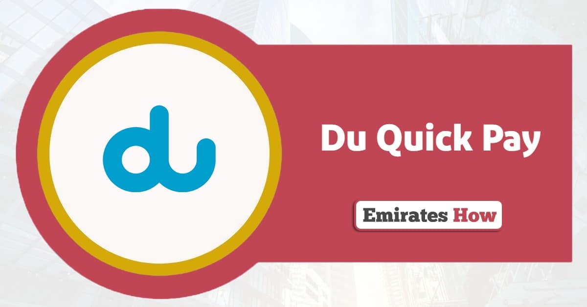 Du Quick Pay Online: Easy, Fast And Safe