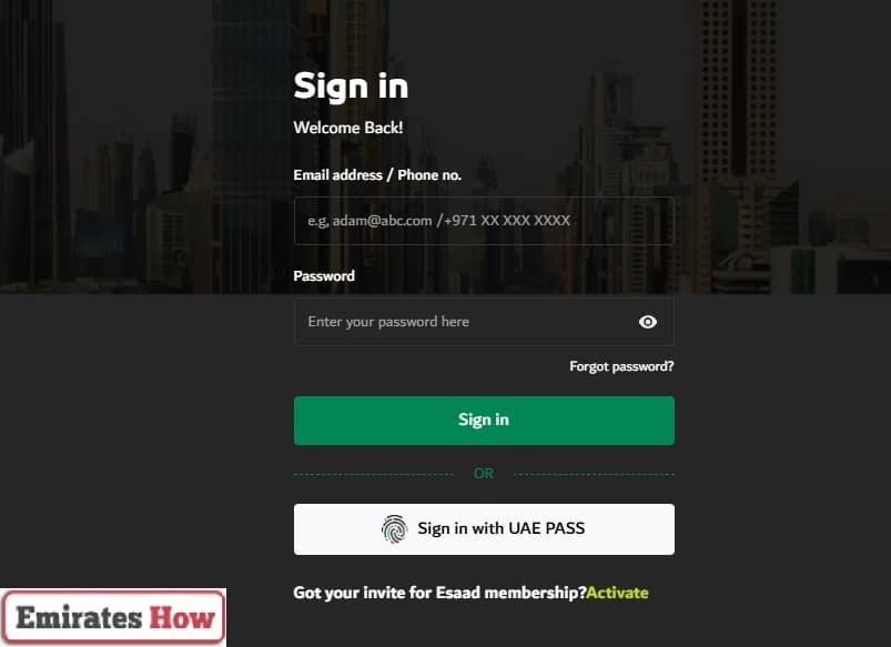 Esaad Card Registration