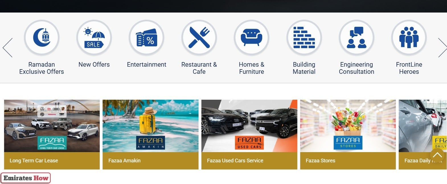 Fazaa Card Discount List