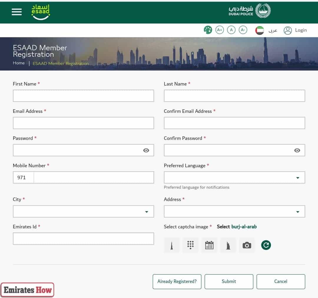 How to Apply for Esaad Card for Golden Visa Holders